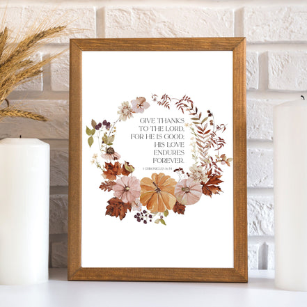 Give Thanks to the Lord -Printable Wall Art