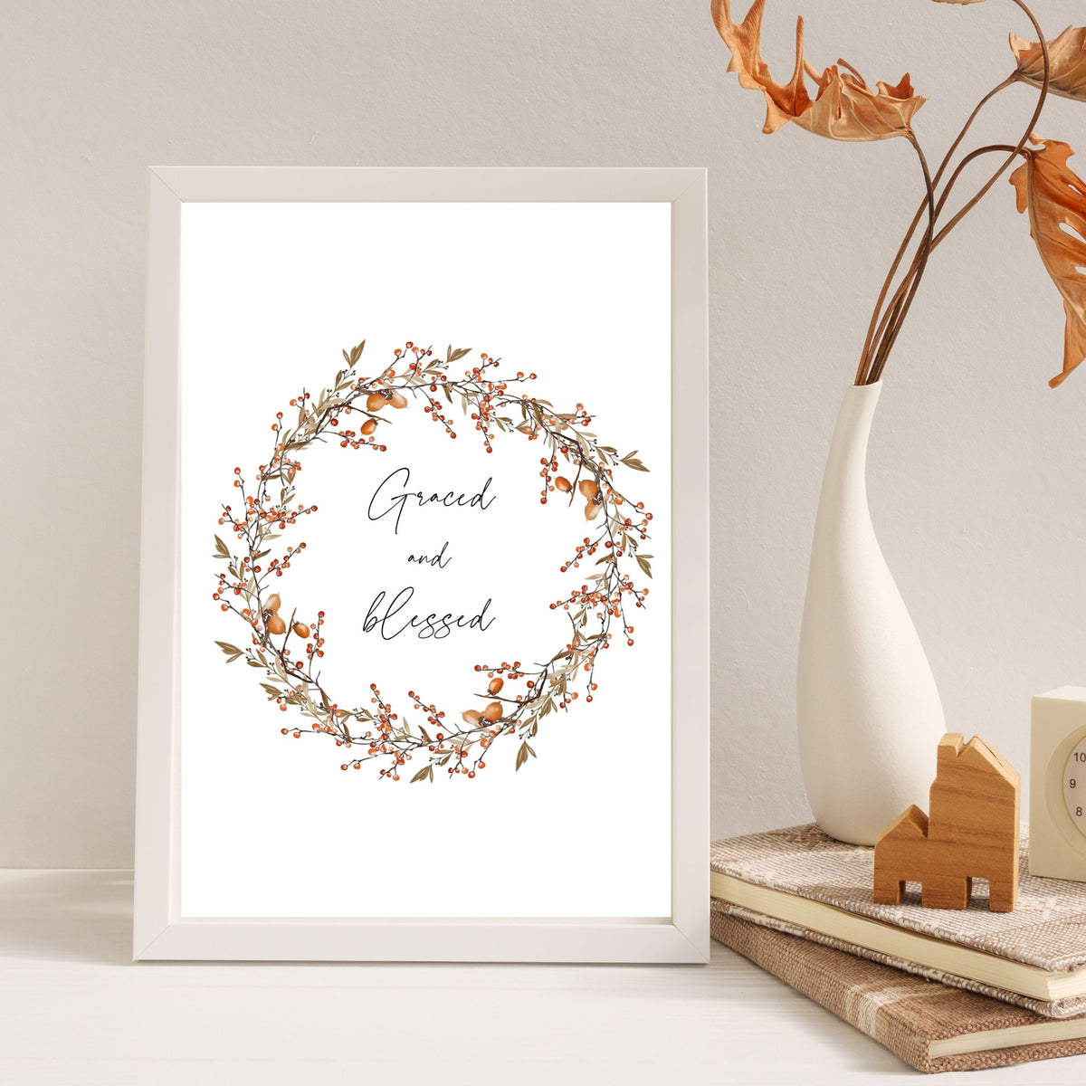 Graced and Blessed - Printable Wall Art