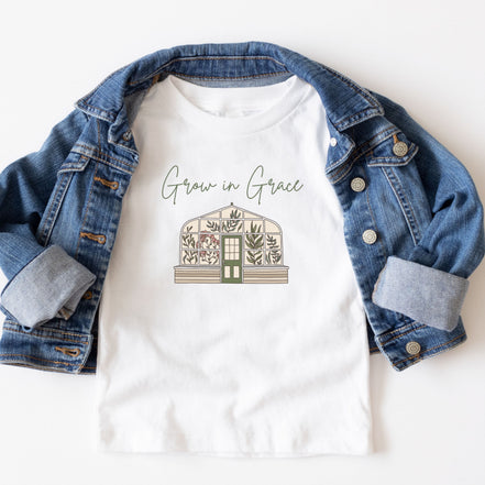 Grow in Grace - Girls Cotton T-Shirt
