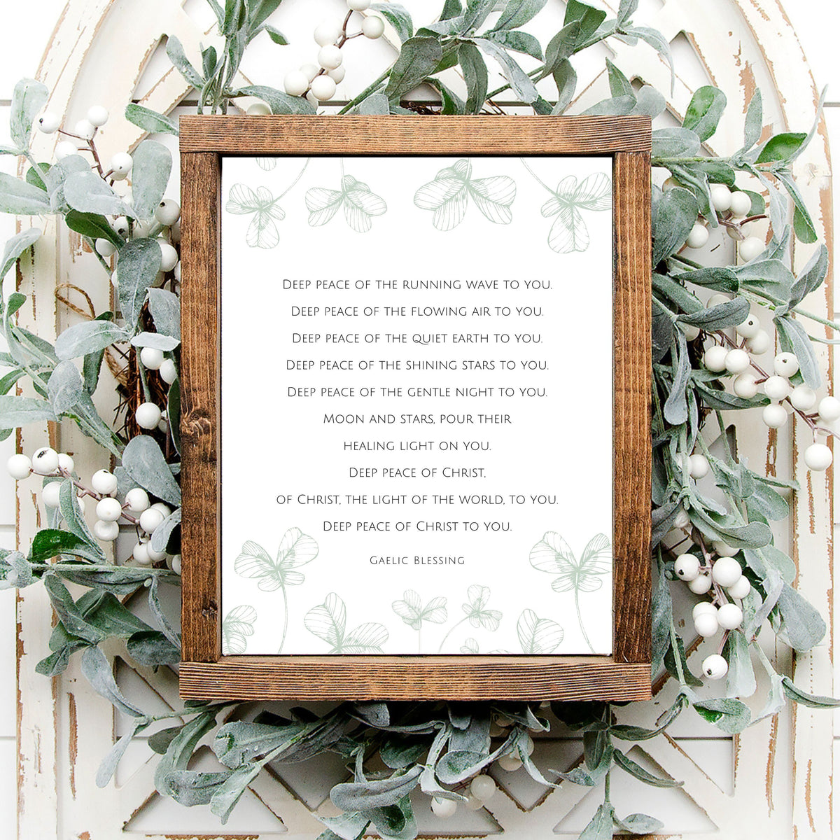 Gaelic Blessing | Deep Peace of Christ - Printable Wall Art