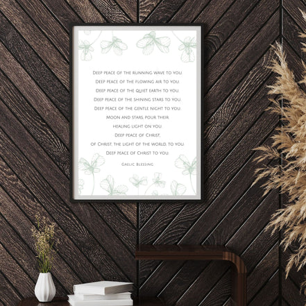 Gaelic Blessing | Deep Peace of Christ - Printable Wall Art