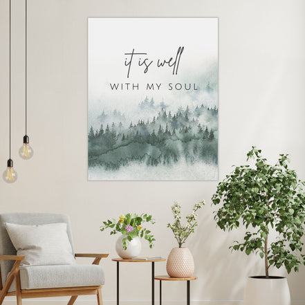 It Is Well With My Soul - Canvas Wall Art Print