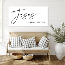 Load image into Gallery viewer, Jesus I Trust in You - Canvas Wall Art Sign
