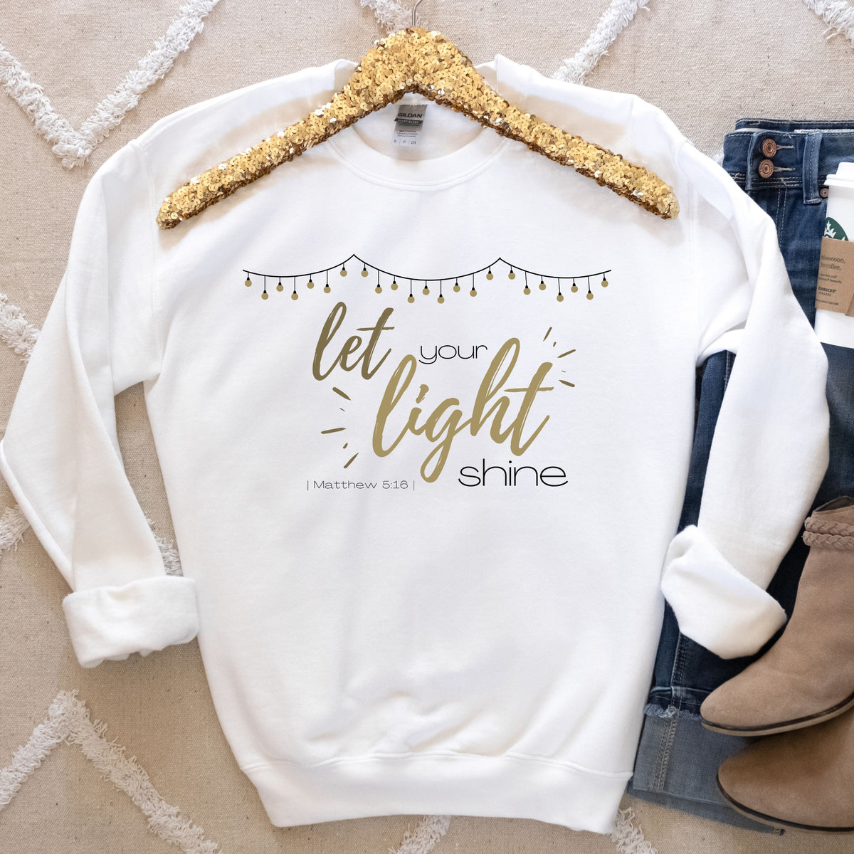 Let Your Light Shine - Matthew 5:16 Sweatshirt