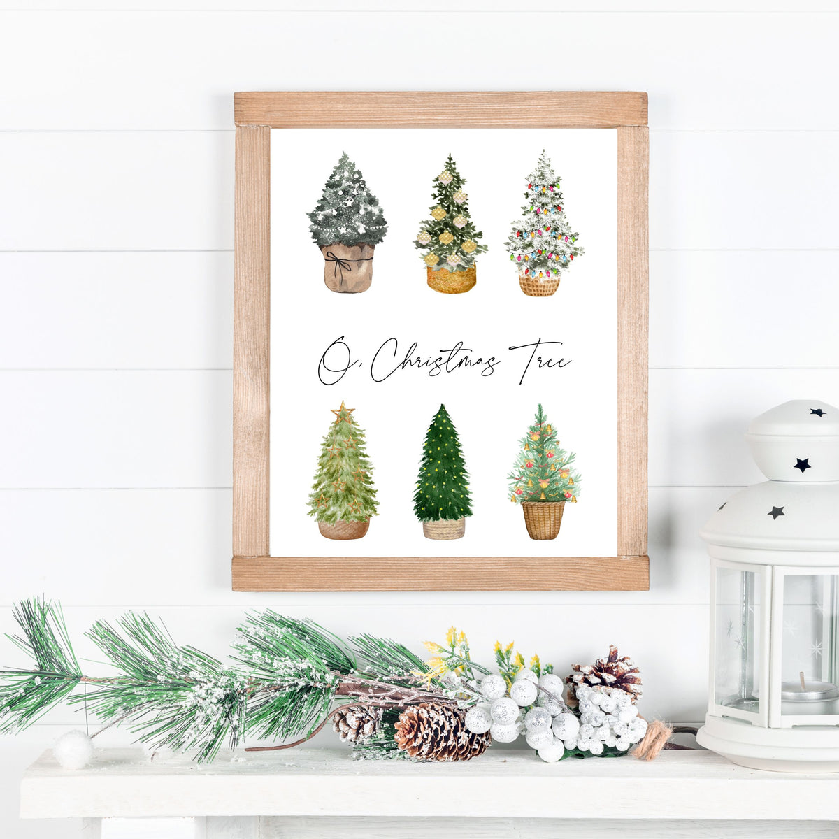 O, Christmas Tree - Printable Wall Art