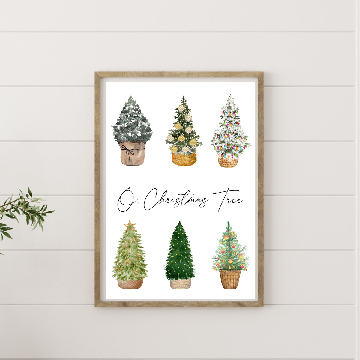 O, Christmas Tree - Printable Wall Art