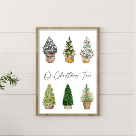 O, Christmas Tree - Printable Wall Art