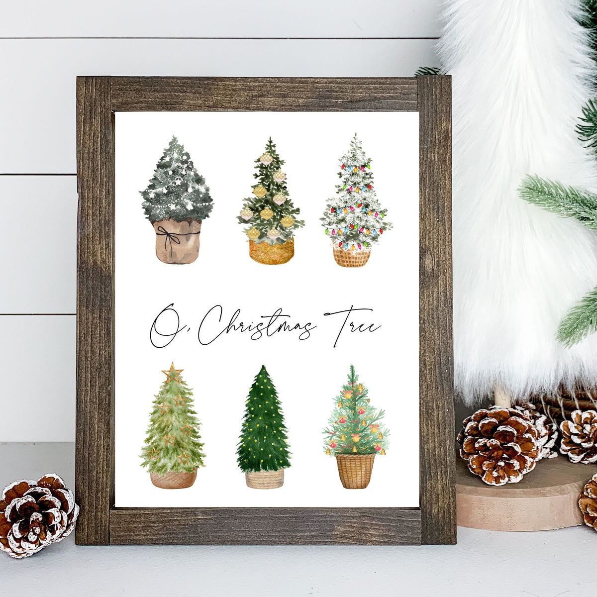 O, Christmas Tree - Printable Wall Art