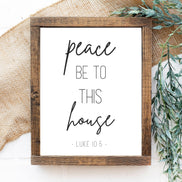 Peace Be To This House - Printable Wall Art