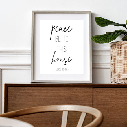 Peace Be To This House - Printable Wall Art