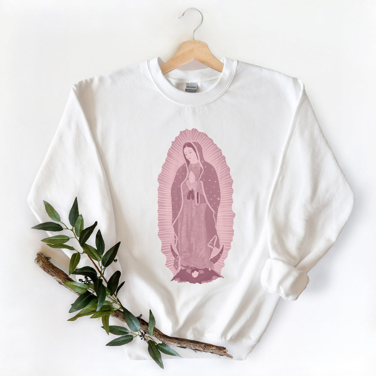 Our Lady of Guadalupe Sweatshirt in Blues or Pinks