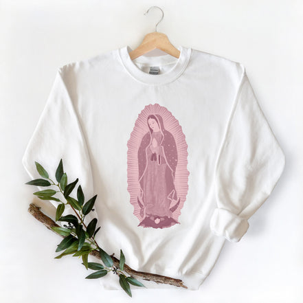 Our Lady of Guadalupe Sweatshirt in Blues or Pinks