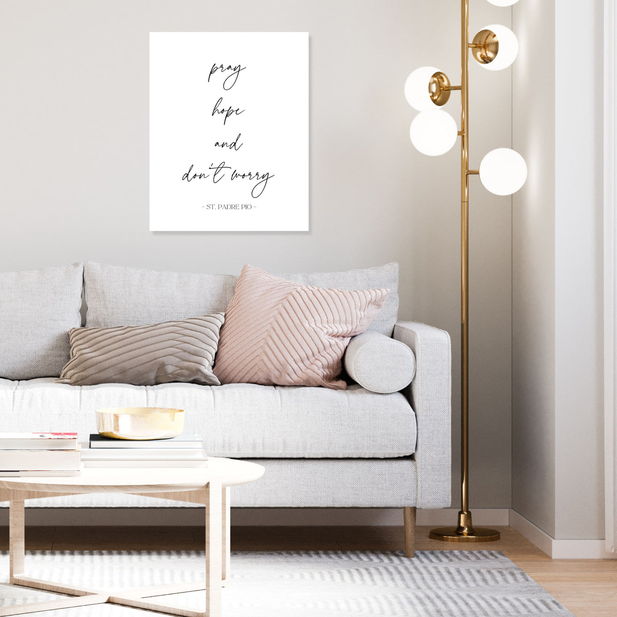 Pray, Hope and Don't Worry - Canvas Wall Art Print