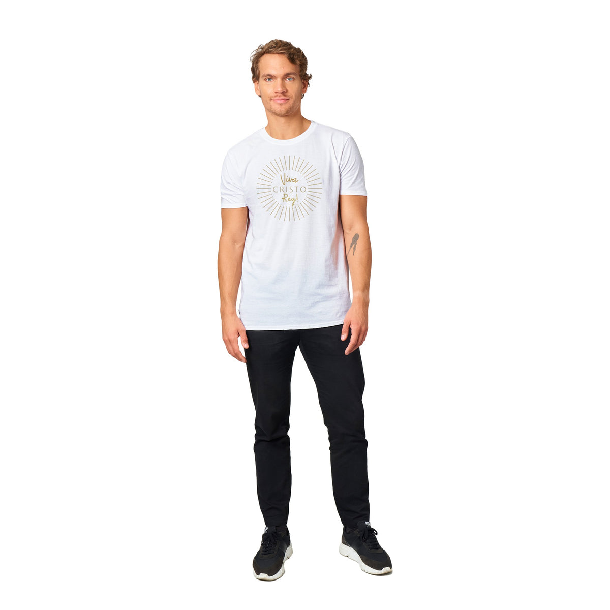 Viva Cristo Rey!: White Crewneck T-Shirt