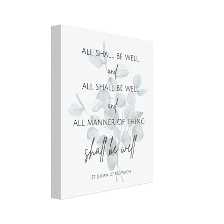 All Shall Be Well - St. Julian of Norwich Canvas Wall Print