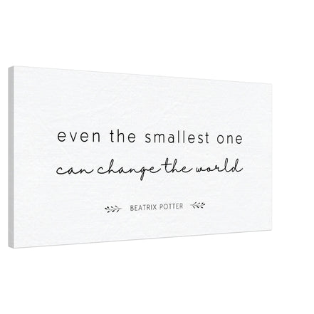 Even the Smallest One Can Change the World - Beatrix Potter:  Canvas Wall Art