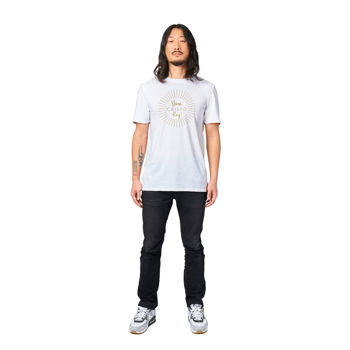 Viva Cristo Rey!: White Crewneck T-Shirt