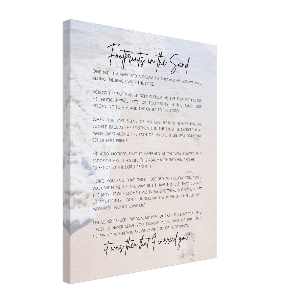 Footprints in the Sand - Canvas Wall Art