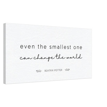Even the Smallest One Can Change the World - Beatrix Potter:  Canvas Wall Art