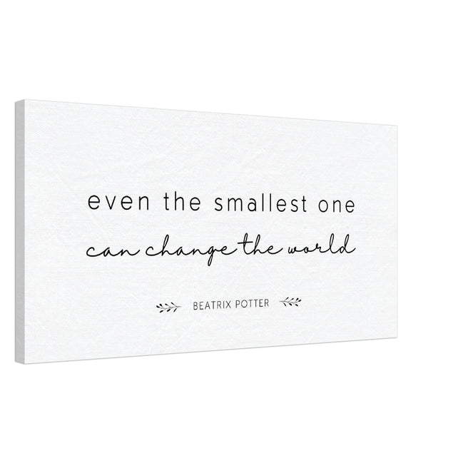 Even the Smallest One Can Change the World - Beatrix Potter:  Canvas Wall Art