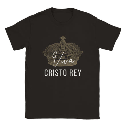 Viva Cristo Rey: Black Crewneck T-Shirt