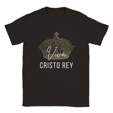 Load image into Gallery viewer, &quot;Viva Cristo Rey&quot; Black Crewneck T-Shirt
