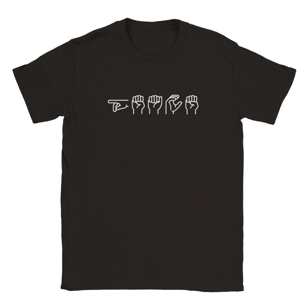 Peace in Sign Language Crewneck T-Shirt
