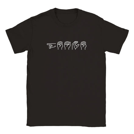 Peace in Sign Language Crewneck T-Shirt