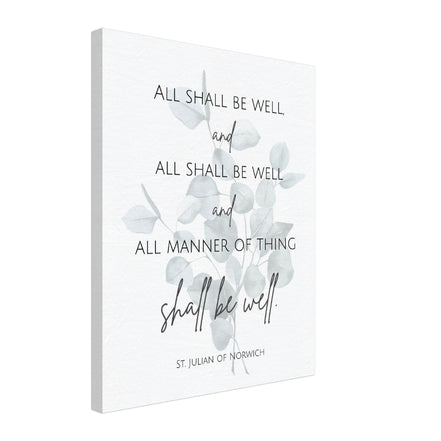 All Shall Be Well - St. Julian of Norwich Canvas Wall Print