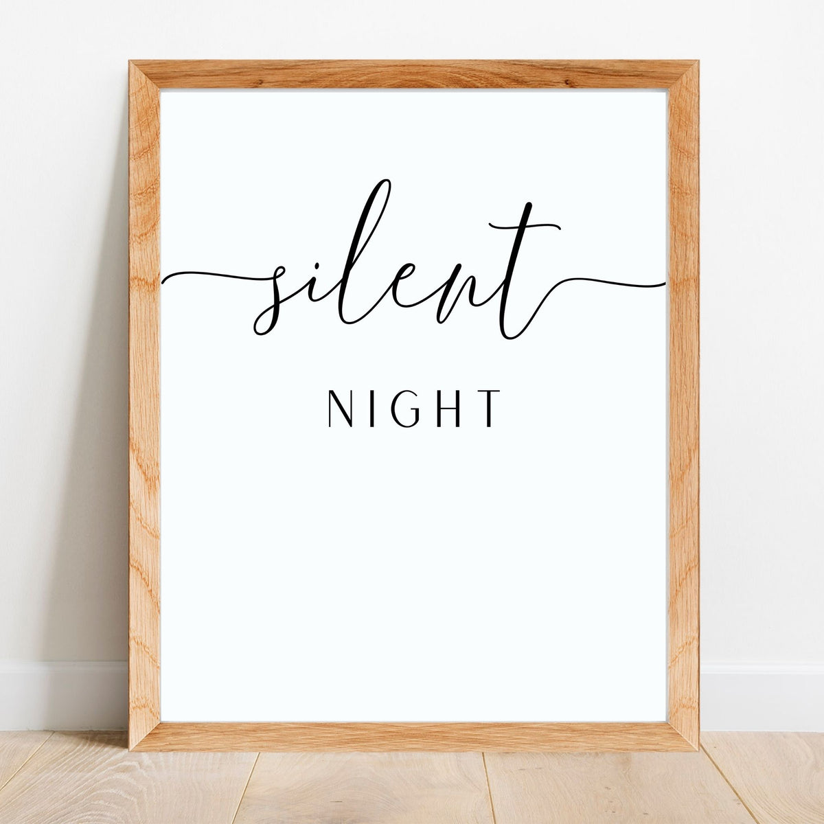 Silent Night-  Printable Wall Art