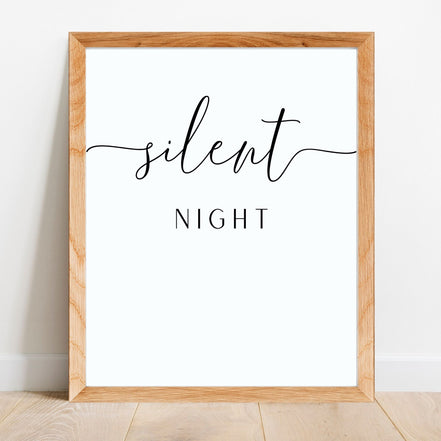 Silent Night-  Printable Wall Art