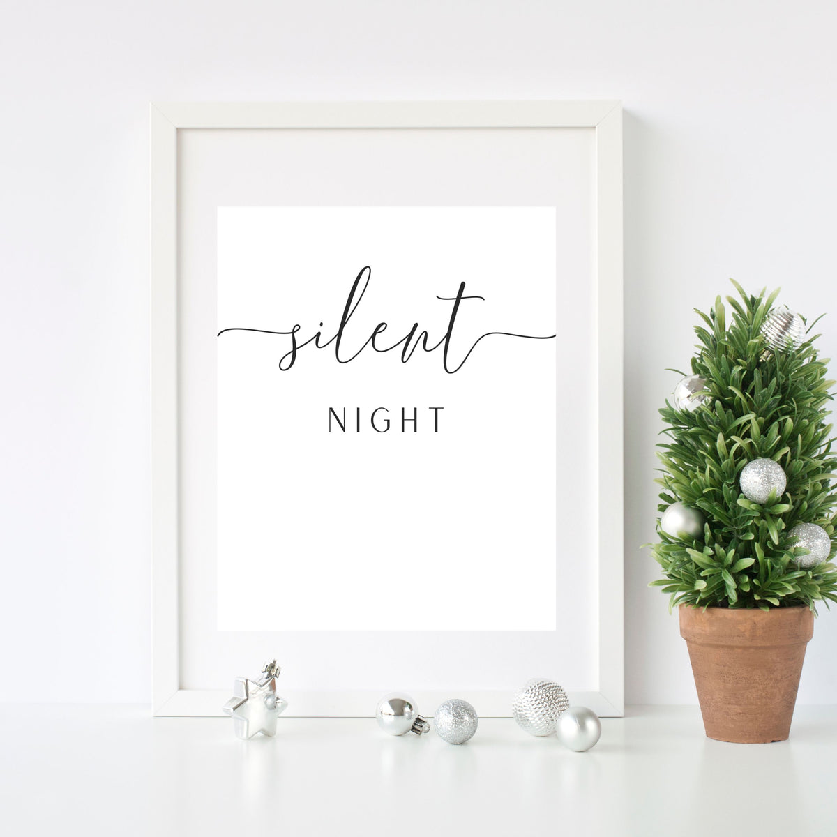 Silent Night-  Printable Wall Art