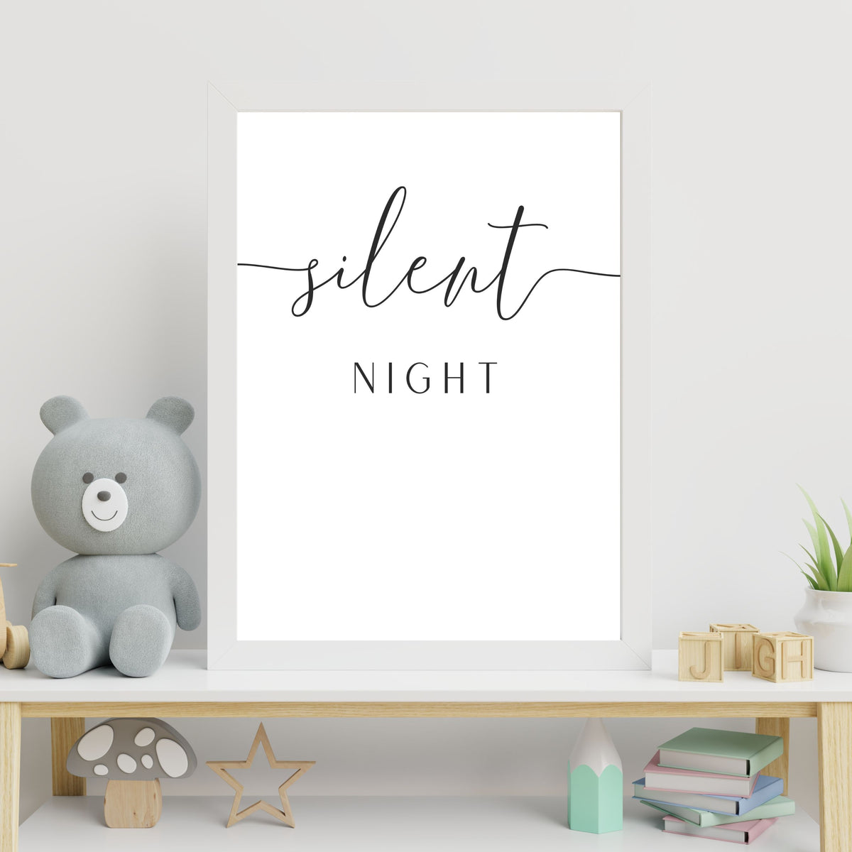 Silent Night-  Printable Wall Art