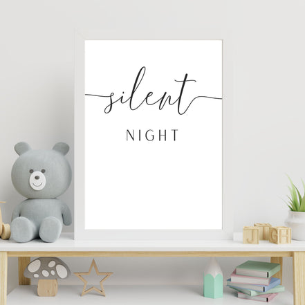 Silent Night-  Printable Wall Art