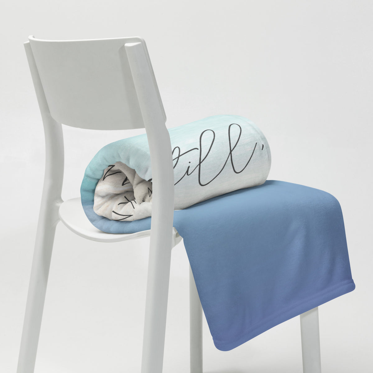 Be Still and Know That I Am God - Psalm 46:10 - Minky Throw Blanket