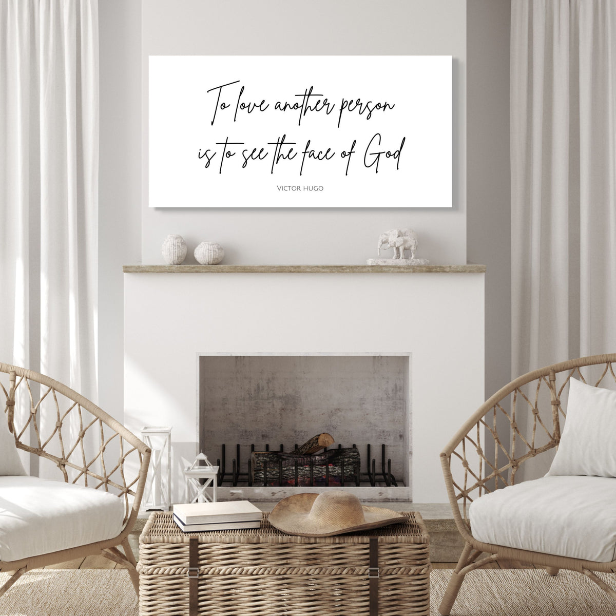 To Love Another Person is to See the Face of God - Canvas Wall Art Print