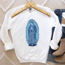 Load image into Gallery viewer, &quot;Our Lady of Guadalupe&quot; Sweatshirt in Blues or Pinks
