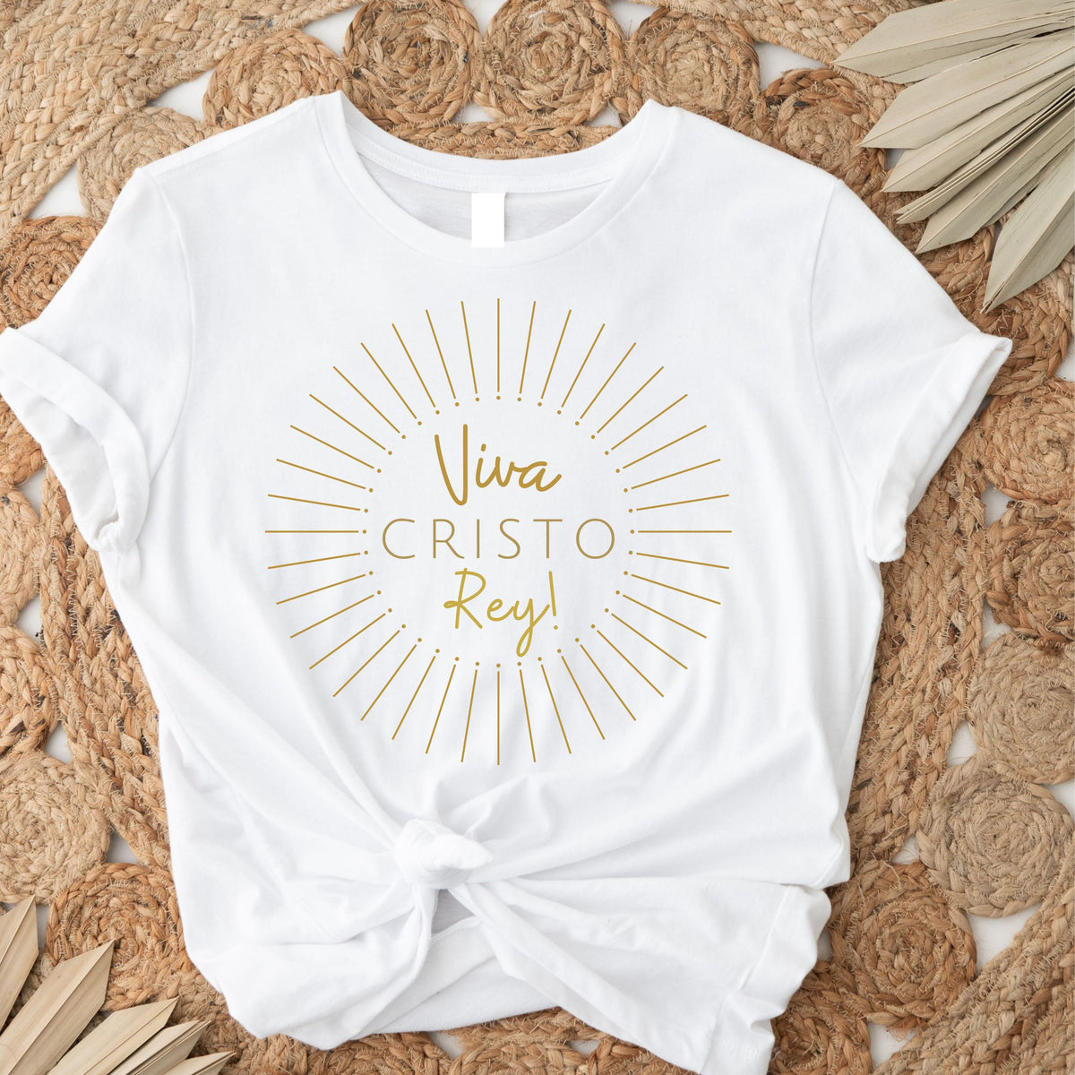 Viva Cristo Rey!: White Crewneck T-Shirt