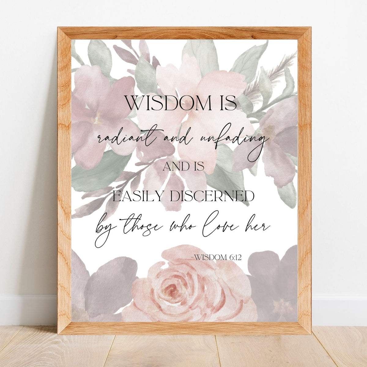 Wisdom is Radiant - Printable Wall Art