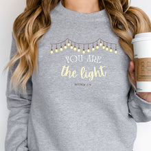 Load image into Gallery viewer, You are the Light - Matthew 5:14 Sweatshirt
