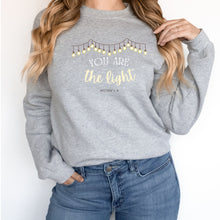 Load image into Gallery viewer, You are the Light - Matthew 5:14 Sweatshirt
